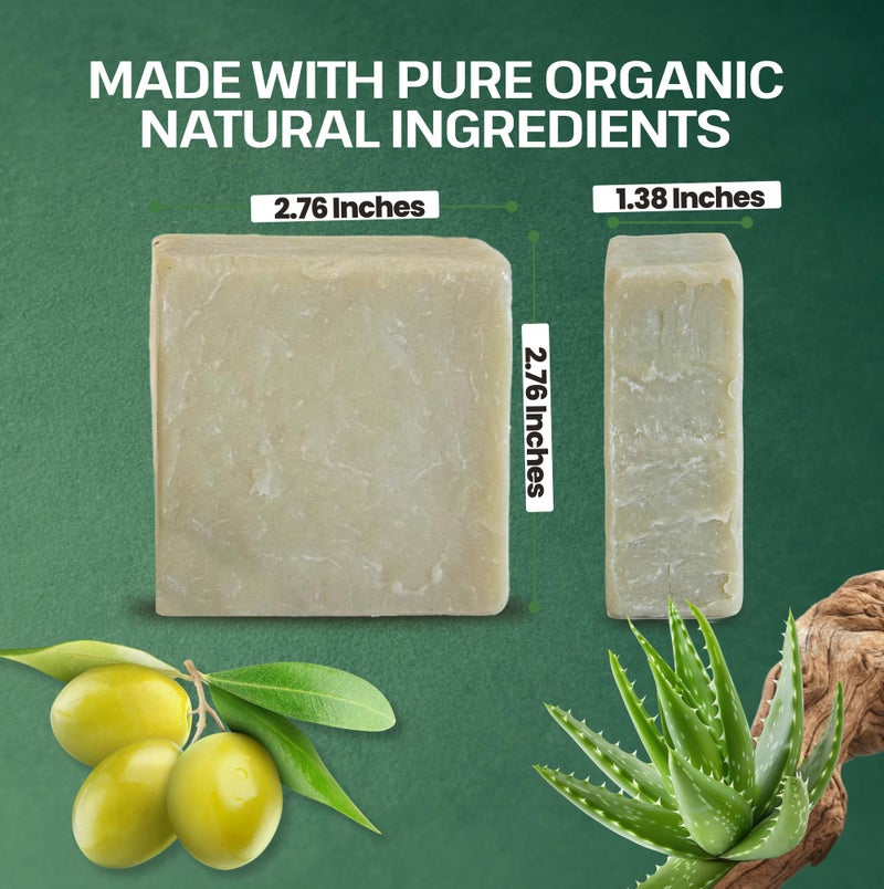 Dr.Ancient Aloe Vera Soap Bar, Organic Soap Bars Handcrafted the Traditional Way, Natural Chemical-Free, Vegan, Used for Face Wash, Body Wash, Hand Cleansing and Skin Care - Image 4